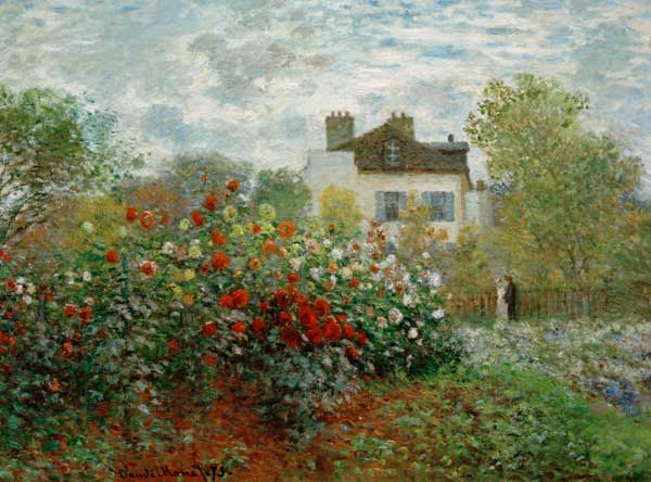 Monets Garten in Argenteuil à Claude Monet