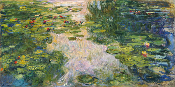 Le bassin aux nymphéas. à Claude Monet