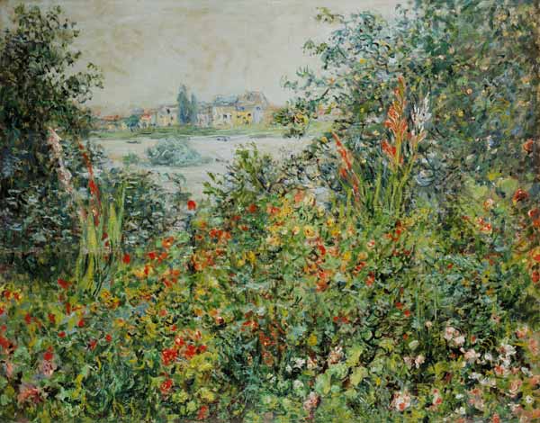 Floraisons d'été à Vetheuil à Claude Monet