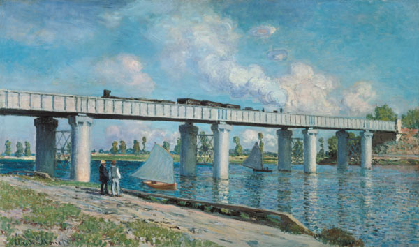 Le pont ferroviaire d'Argenteuil à Claude Monet