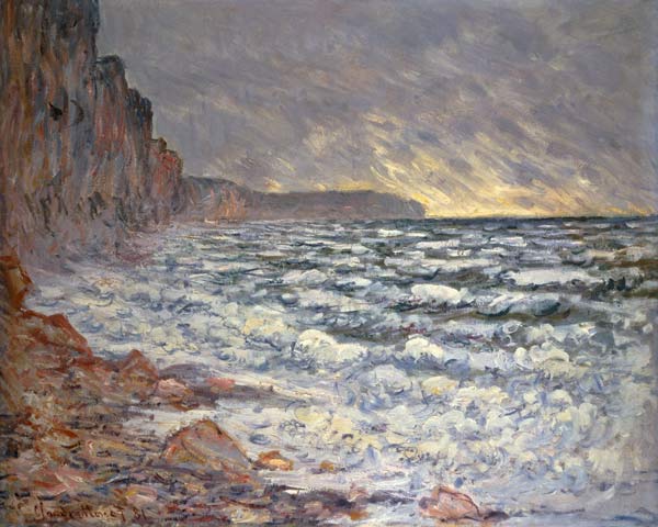 Fécamp, paysage côtier. à Claude Monet
