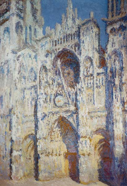 La cathédrale de Rouen en plein soleil à Claude Monet