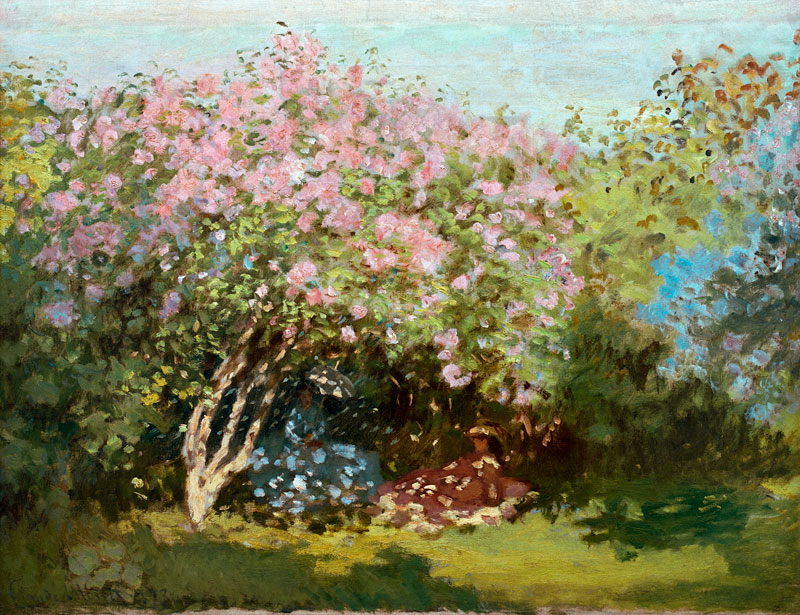 Lilies in the Sun à Claude Monet
