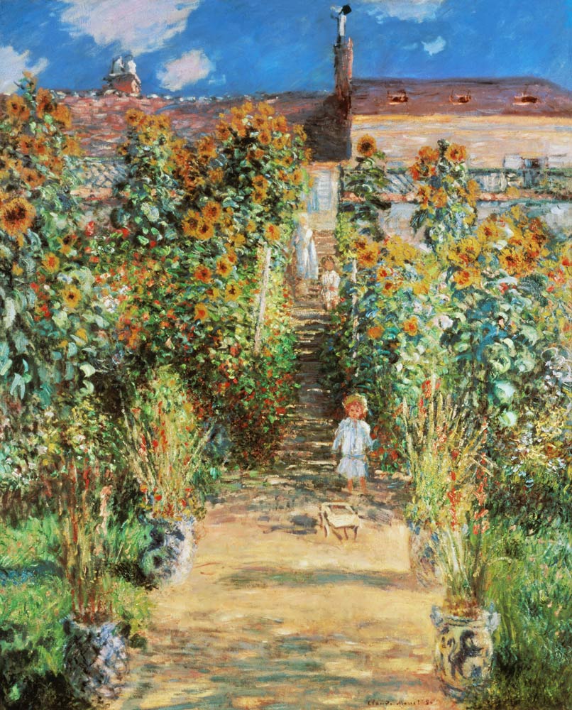 Der Garten des Künstlers in Vétheuil à Claude Monet