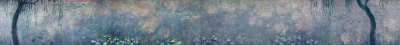 The Water Lilies - The Two Willows à Claude Monet
