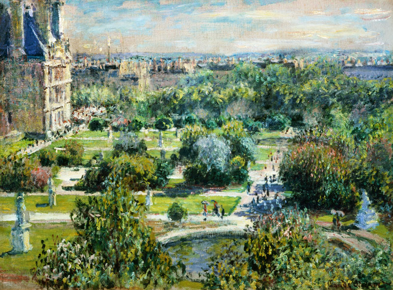 Le jardin des Tuileries à Claude Monet