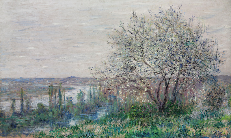 Spring mood in Vétheuil à Claude Monet