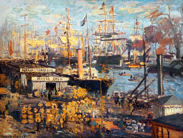 Grand Quai at Havre à Claude Monet