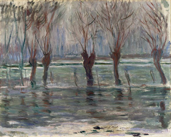Flood Waters à Claude Monet