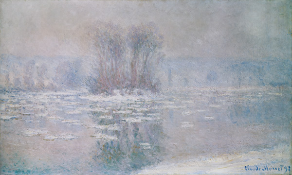 Glace à Bennecourt à Claude Monet