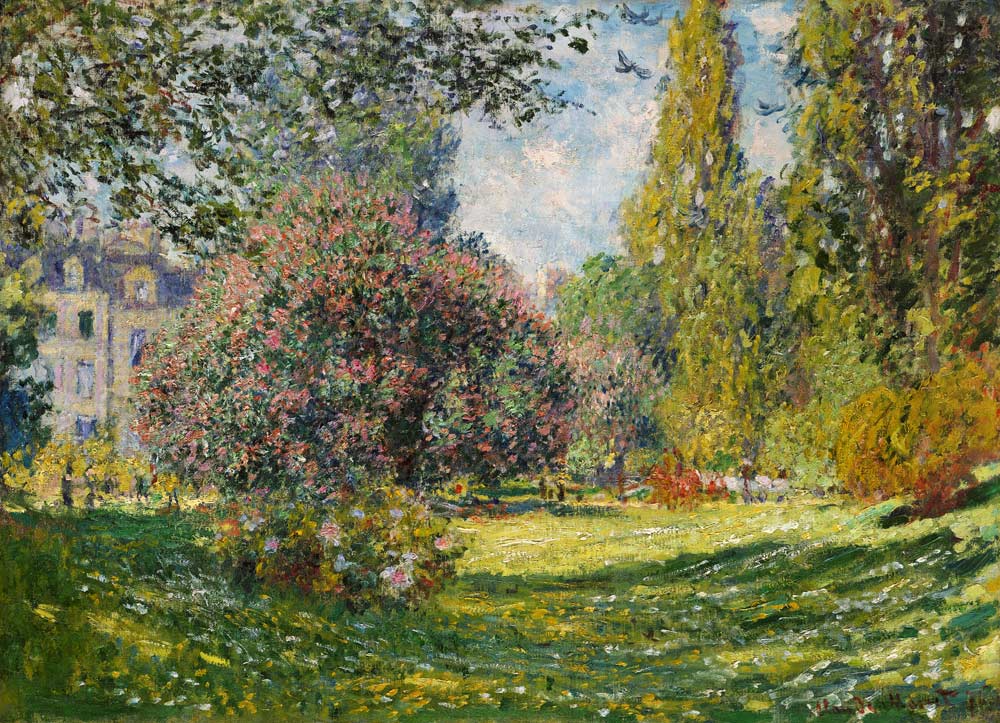 Landschaft: Der Parc Monceau à Claude Monet