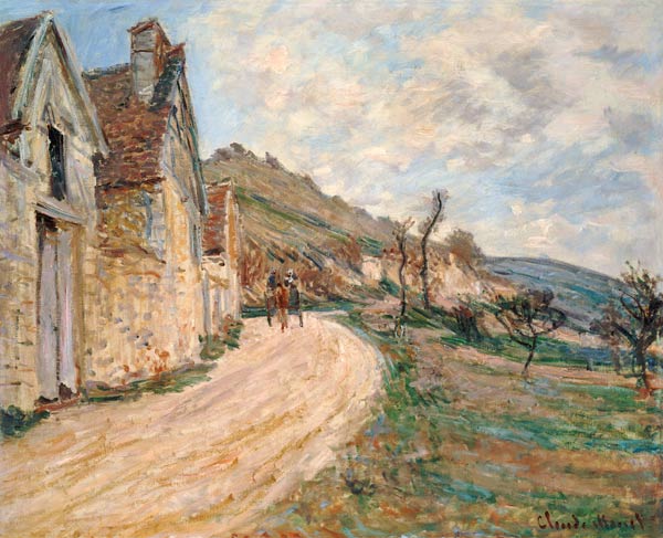 Paysage avec des calèches à Giverny. à Claude Monet