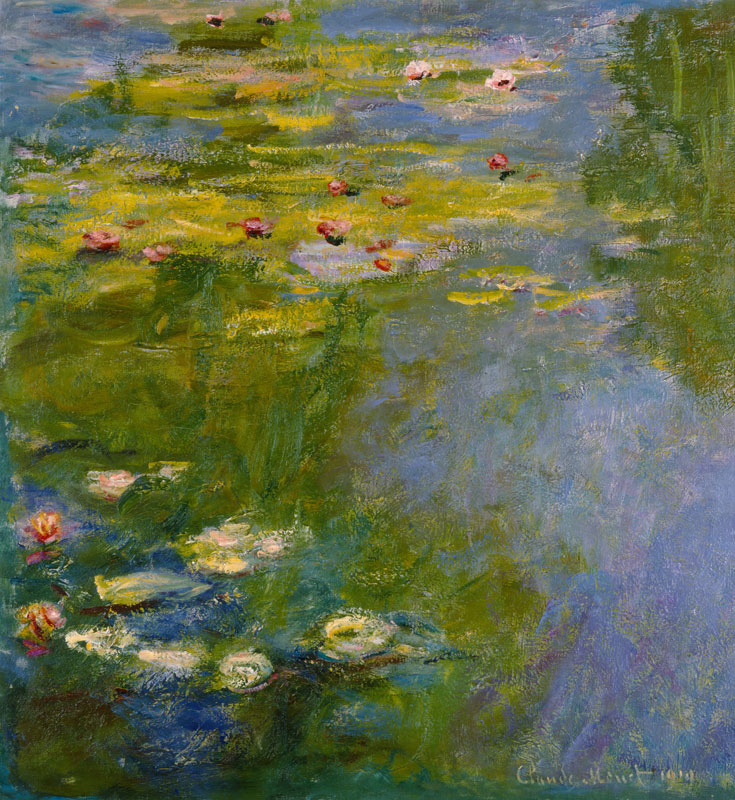Le bassin aux Nymphéas. à Claude Monet