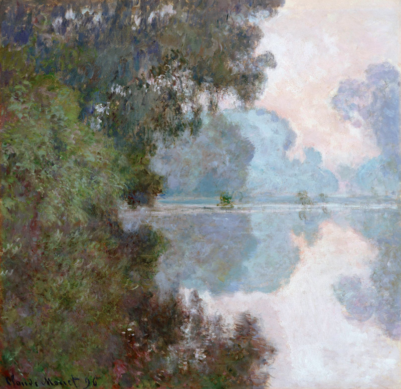 Morgen an der Seine, nahe Giverny à Claude Monet