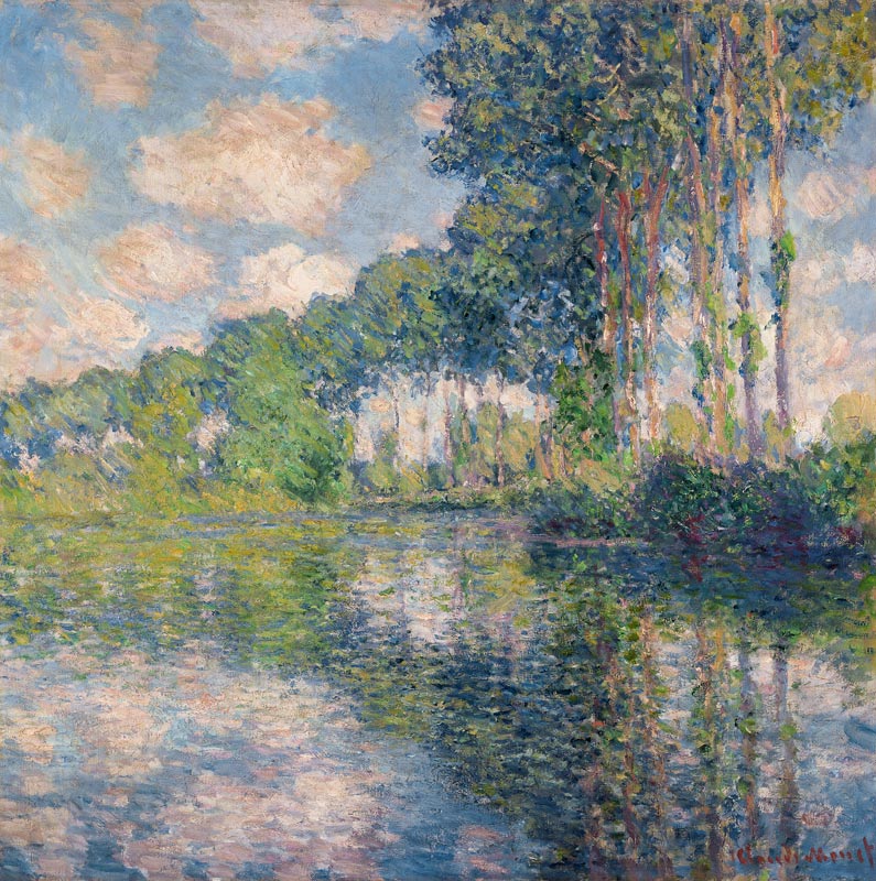 Peupliers au Epte à Claude Monet