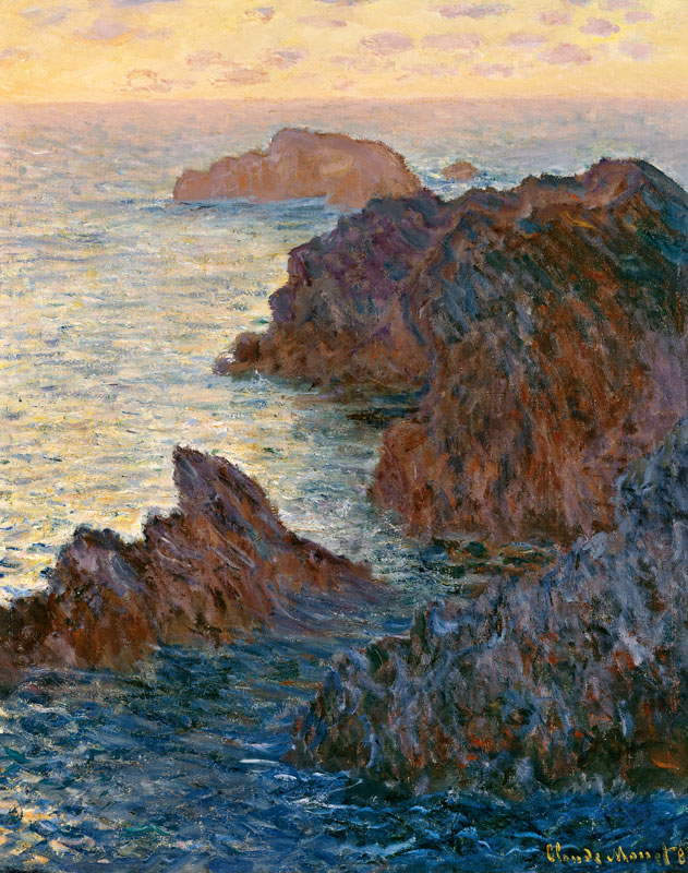 Rocky Point At Port-Goulphar à Claude Monet
