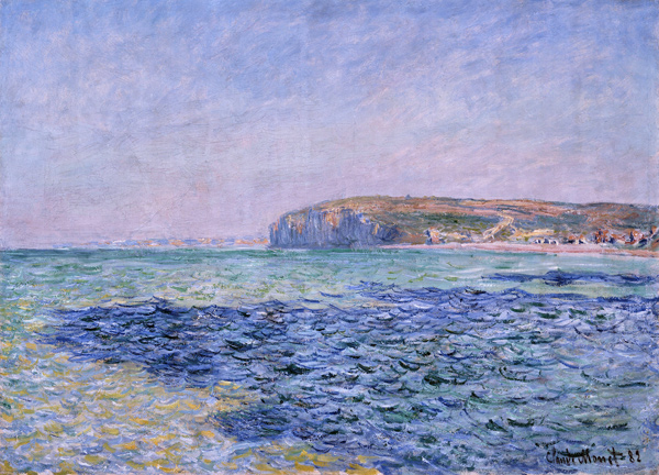 Shadows on the Sea. The Cliffs at Pourville à Claude Monet