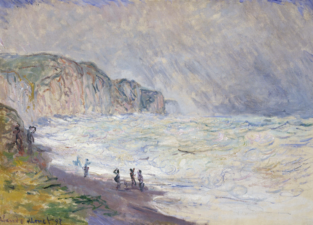 Heavy Sea at Pourville à Claude Monet