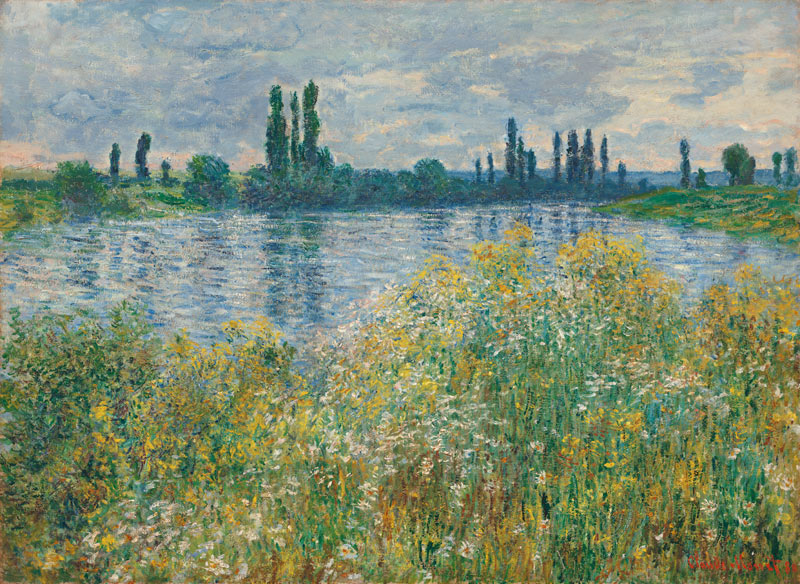 Seine-rive, Vétheuil à Claude Monet