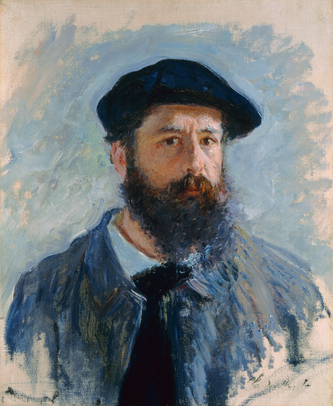 Self Portrait with a Beret à Claude Monet