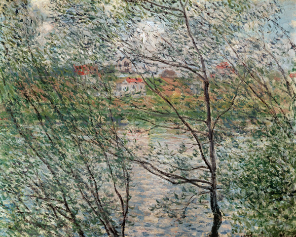 The Banks of the Seine or, Spring through the Trees à Claude Monet