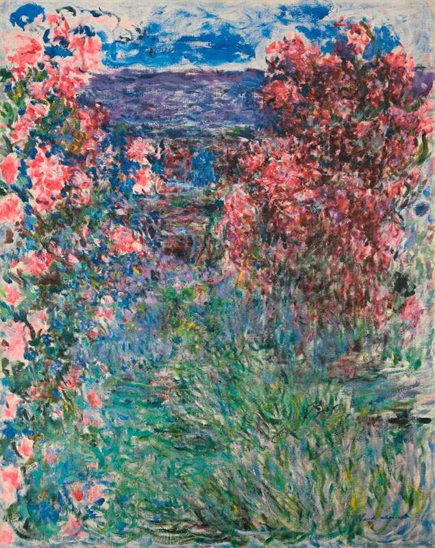The House at Giverny under the Roses à Claude Monet