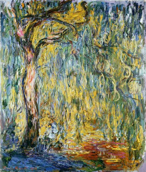 The Large Willow at Giverny à Claude Monet