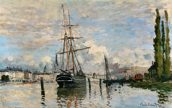 The Seine At Rouen à Claude Monet