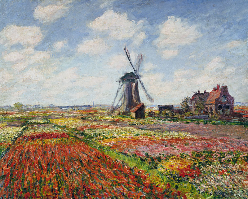 Champs deTulipes à Claude Monet