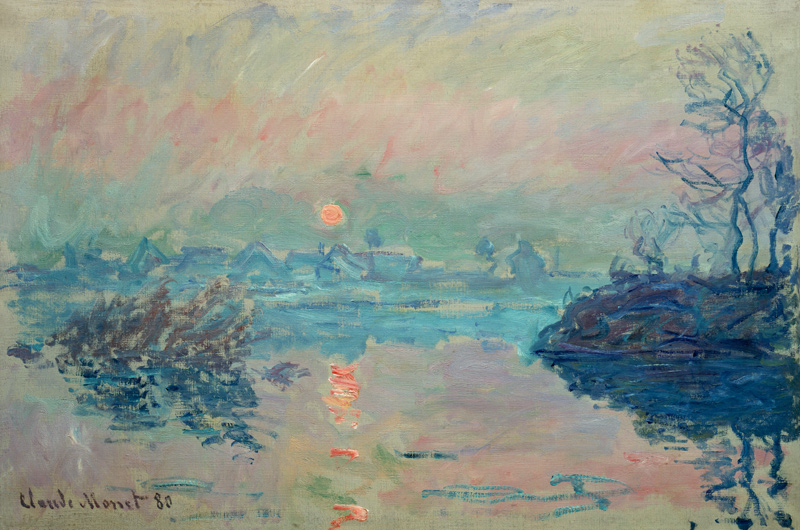 Coucher de soleil à Claude Monet