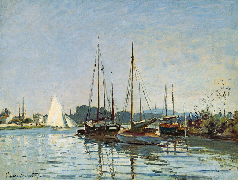 Bateaux de plaisance, Argenteuil à Claude Monet