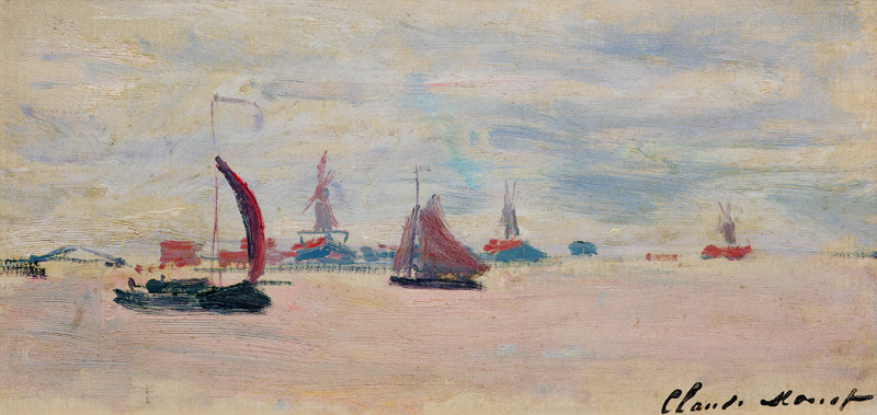 View of the Voorzaan à Claude Monet