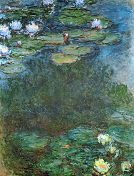 Water-Lilies (oil on canvas) à Claude Monet