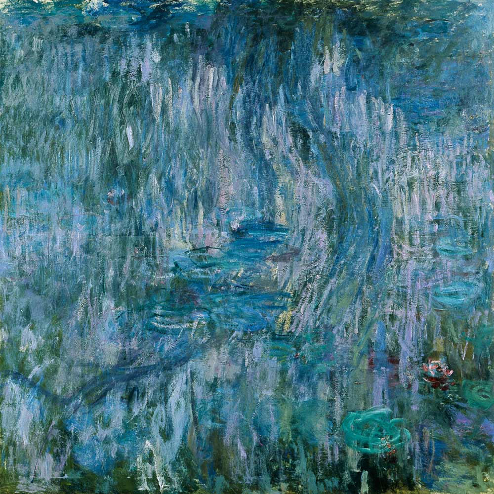 Waterlilies with Reflections of a Willow Tree à Claude Monet