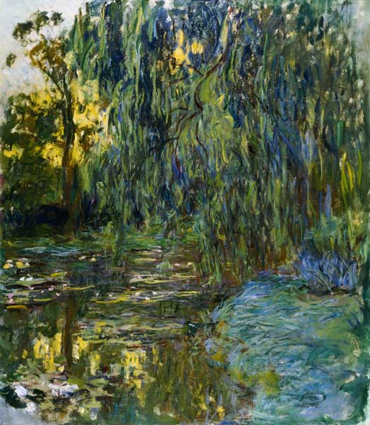 Weeping Willows, The Waterlily Pond at Giverny à Claude Monet