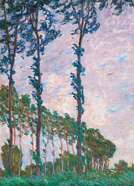 Wind Effect, Series of The Poplars à Claude Monet