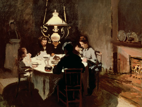 dîner chez les Sisley à Claude Monet