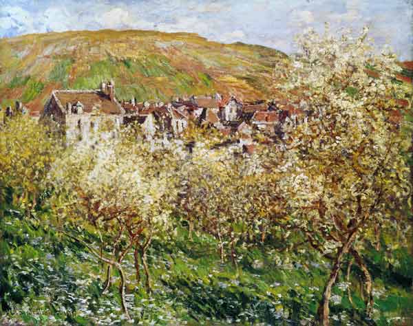 Apple Trees in Blossom à Claude Monet