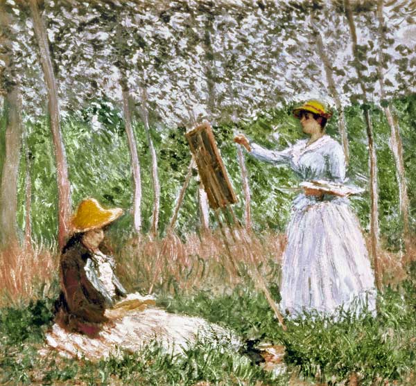 Blanche Monet Painting à Claude Monet