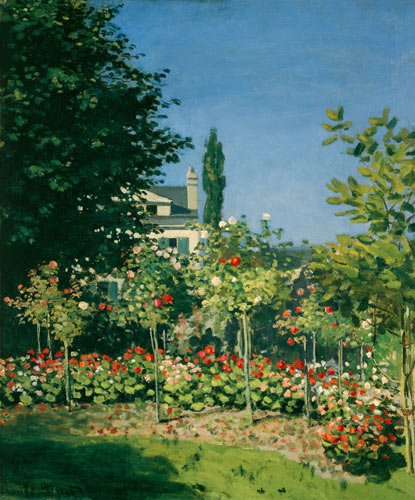 jardin de fleurs à Claude Monet