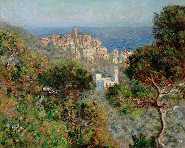 Vue de Bordighera à Claude Monet