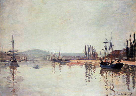 The Seine Below Rouen à Claude Monet