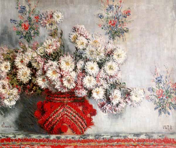 chrysanthèmes à Claude Monet