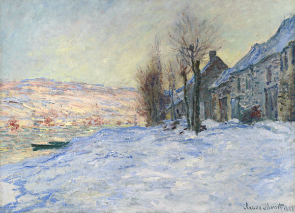 Lavacourt under Snow à Claude Monet