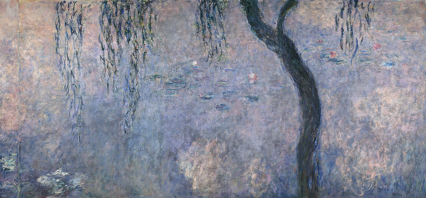 Waterlilies: Two Weeping Willows, right section à Claude Monet