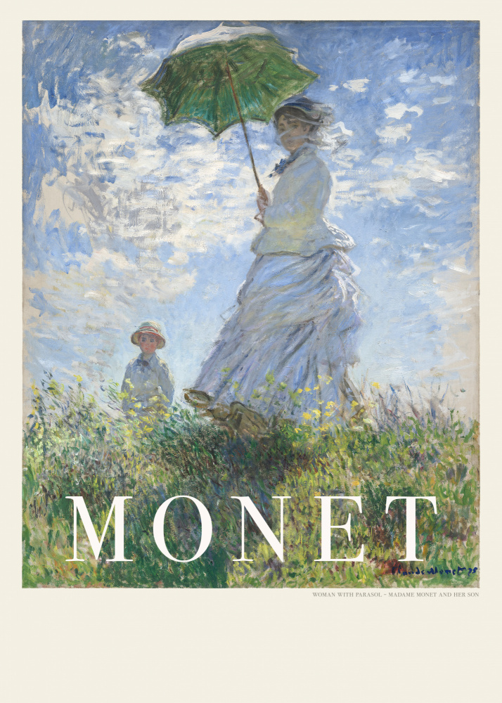 Woman With Parasol à Claude Monet