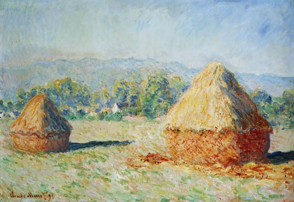 Haystacks, Morning Effect à Claude Monet