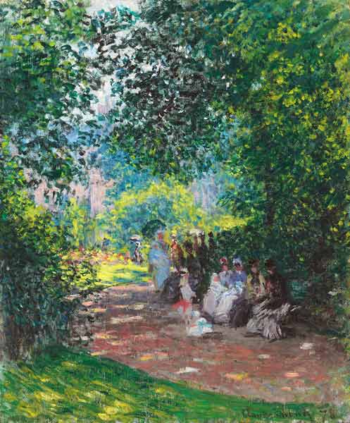 Im Park Monceau (Au Parc Monceau) à Claude Monet