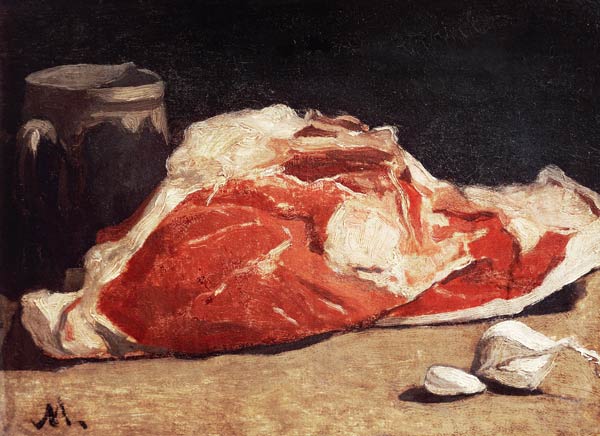 Still Life, the Joint of Meat à Claude Monet