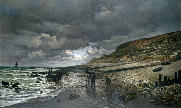 La Pointe de la Hève at Low Tide à Claude Monet